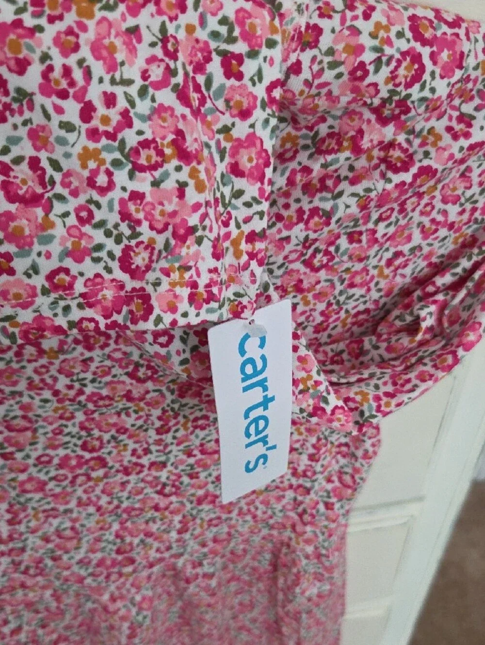 Carter's Pink Floral Long Sleeve Dress